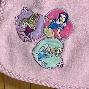 Vintage Princess Pink Baby Blanket With Plaid Pink Trim 29X38 Soft Blanket